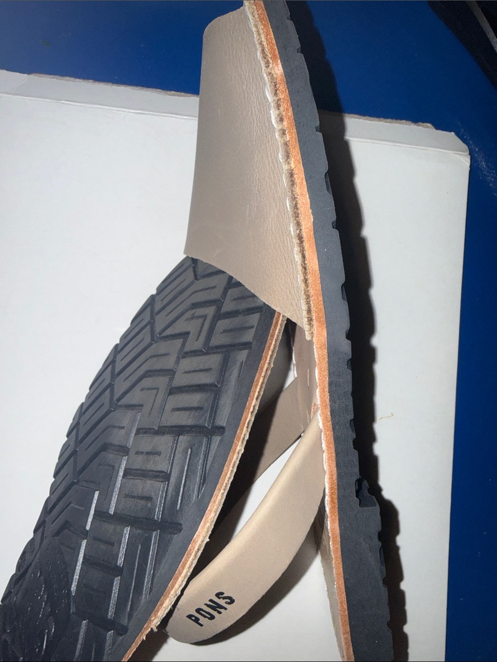 Pons Avarca Leather Sandals Taupe Gray Handmade Spain US 9 EU 39 - Picture 10 of 10